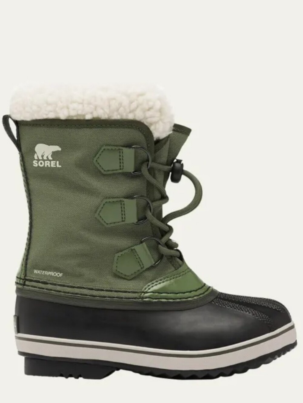 Sorel Kids YOOT Pack Nylon Waterproof Snow Boots Olive Size 8